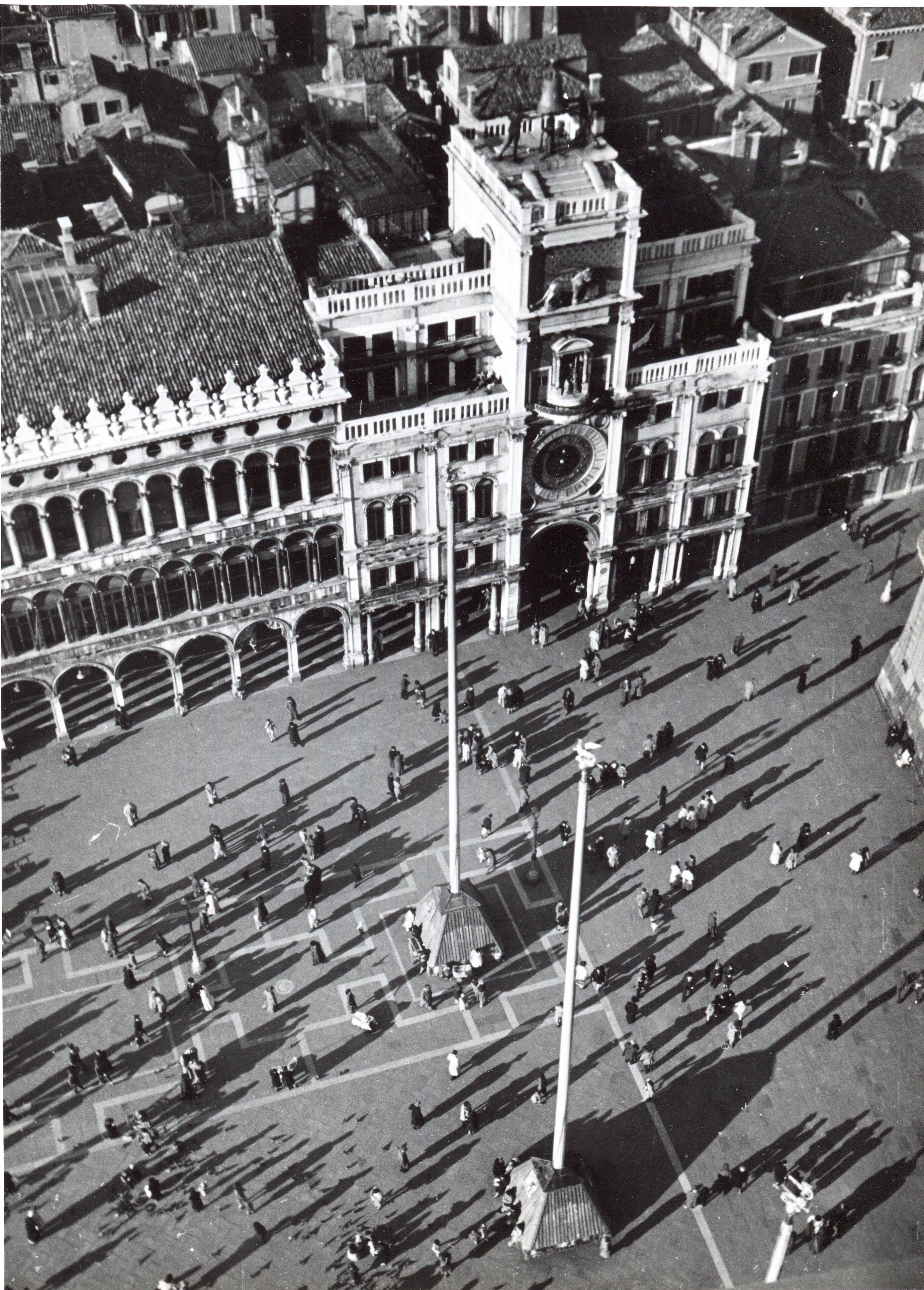 Erich Andres Black and White Photograph - Venice - St.Marcus' Square 1954