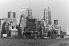 View of Lower Manhattan from Brooklyn, New York 1967.