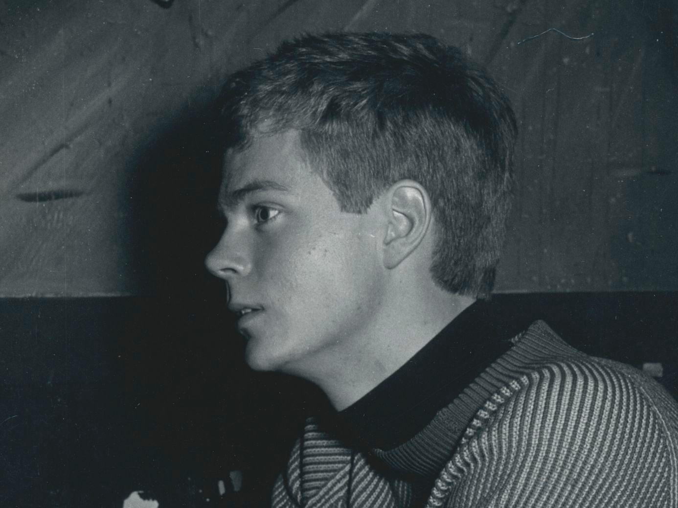 Young student drinking wine, Paris, France 1950s - Photograph by Erich Andres