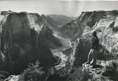 Parque Nacional de Zion Utah/Arizona, Blanco y negro, EE.UU. Años 60