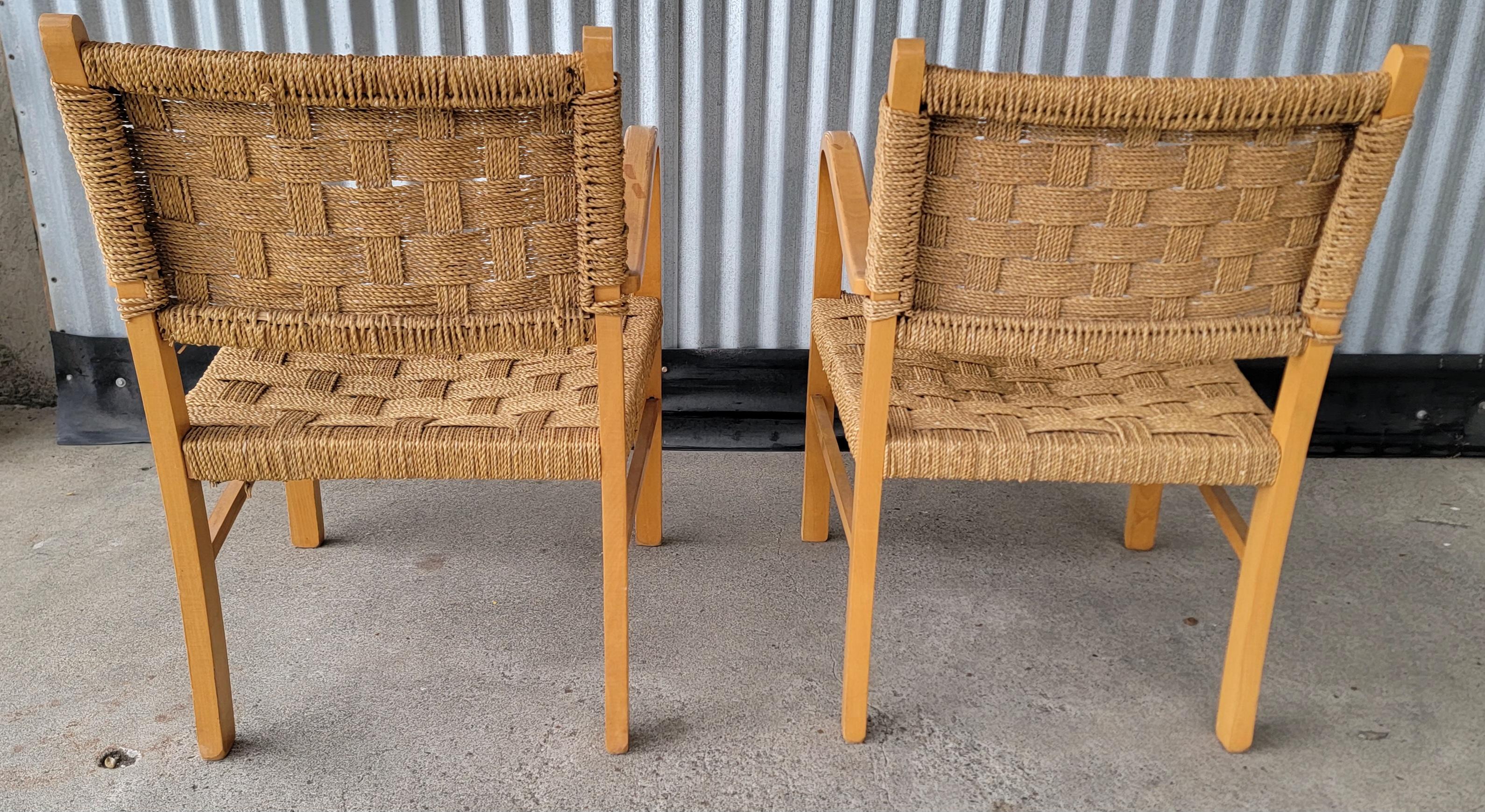 Erich Dieckmann Attrib. Bauhaus Lounge Chairs In Good Condition In Fulton, CA