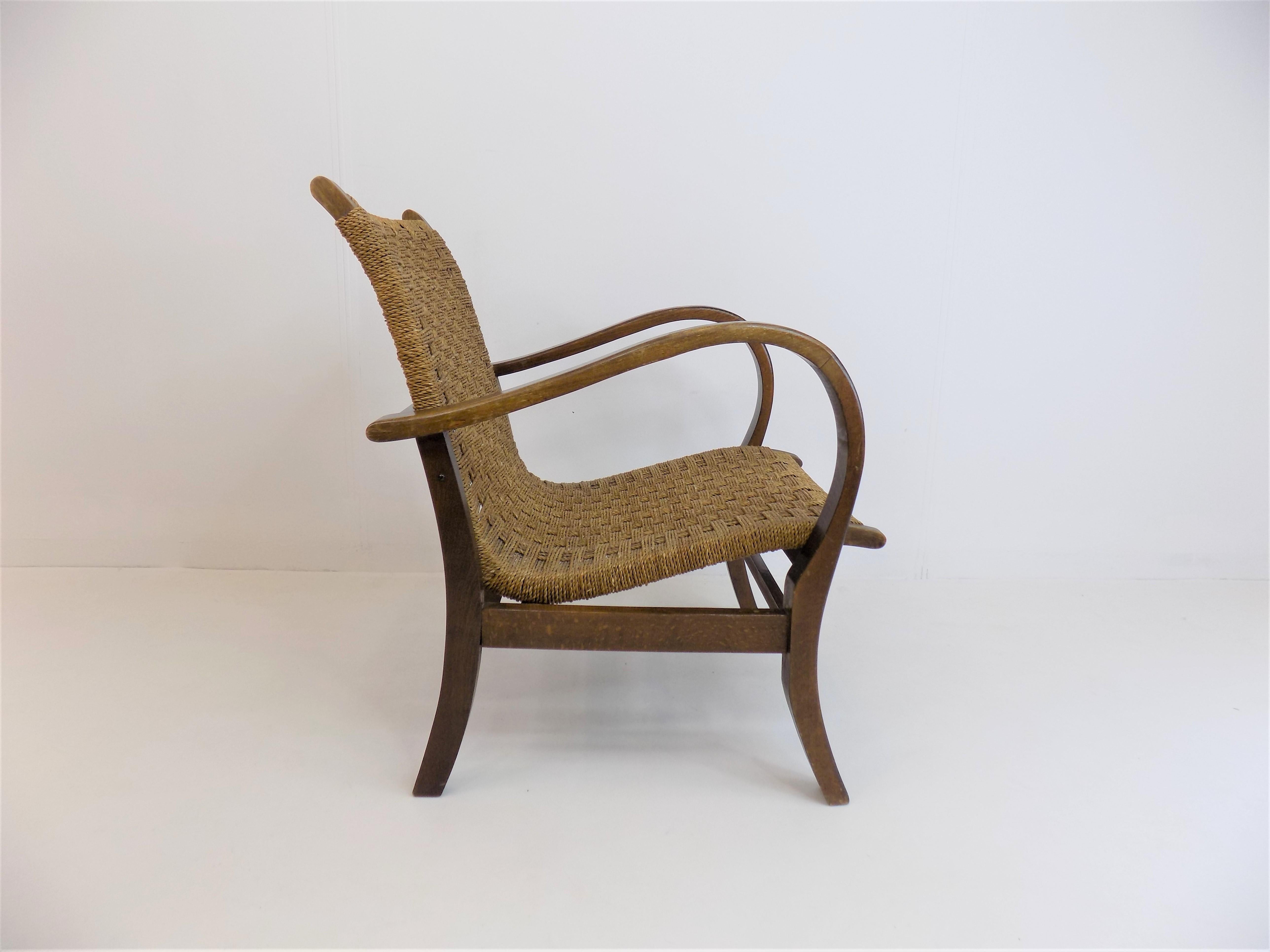 Noyer Chaise Bauhaus d'Erich Dieckmann