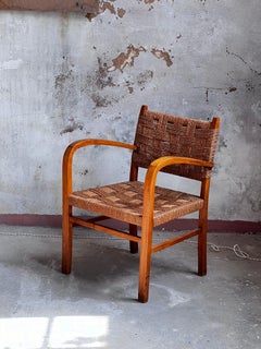 Modernistischer Art-Déco-Seilstuhl von Erich Dieckmann, 1930er Jahre