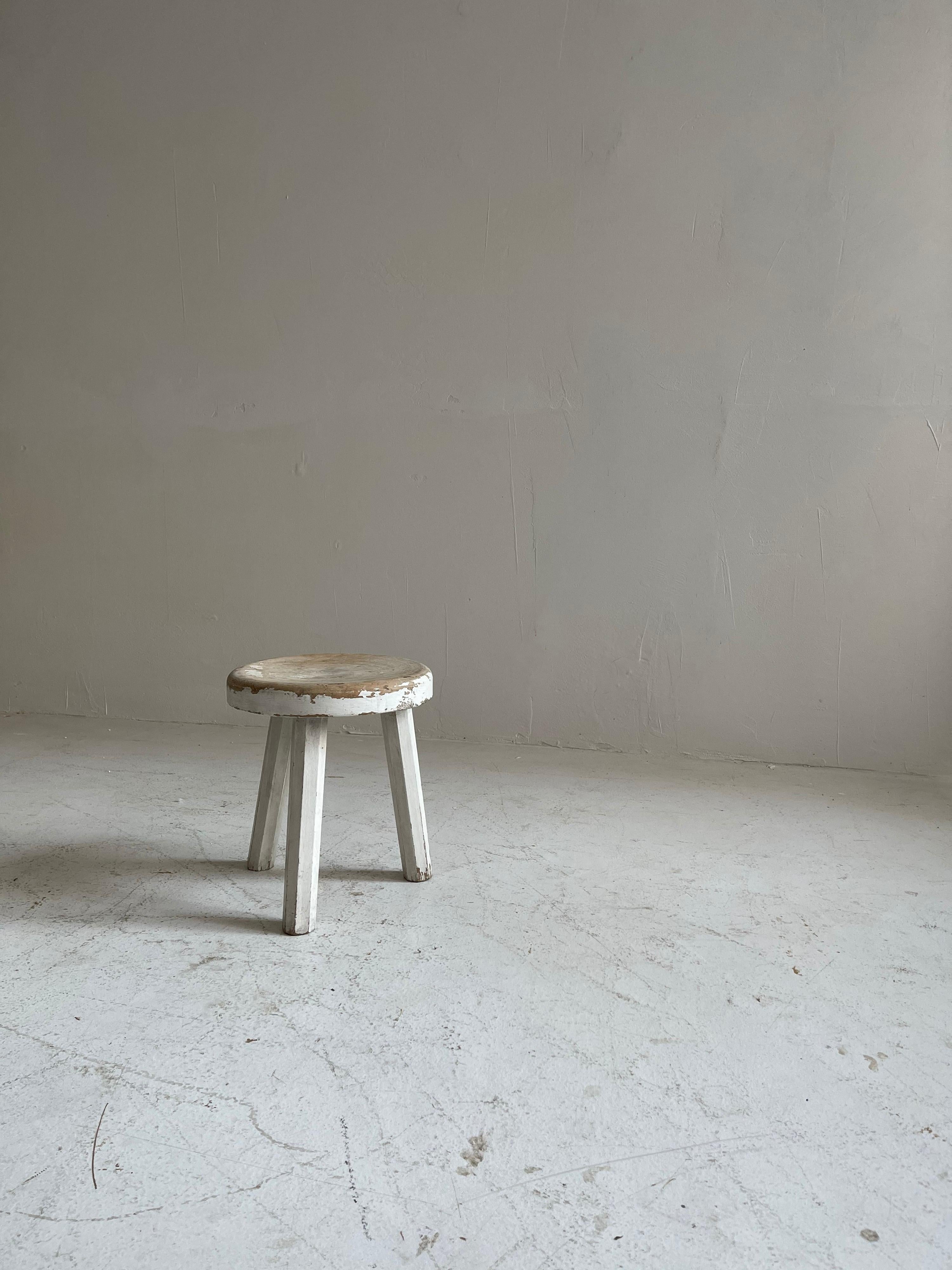 Mid-20th Century Erich Dieckmann Original Paint Attributed Bauhaus Stool, Germany, 1930 For Sale