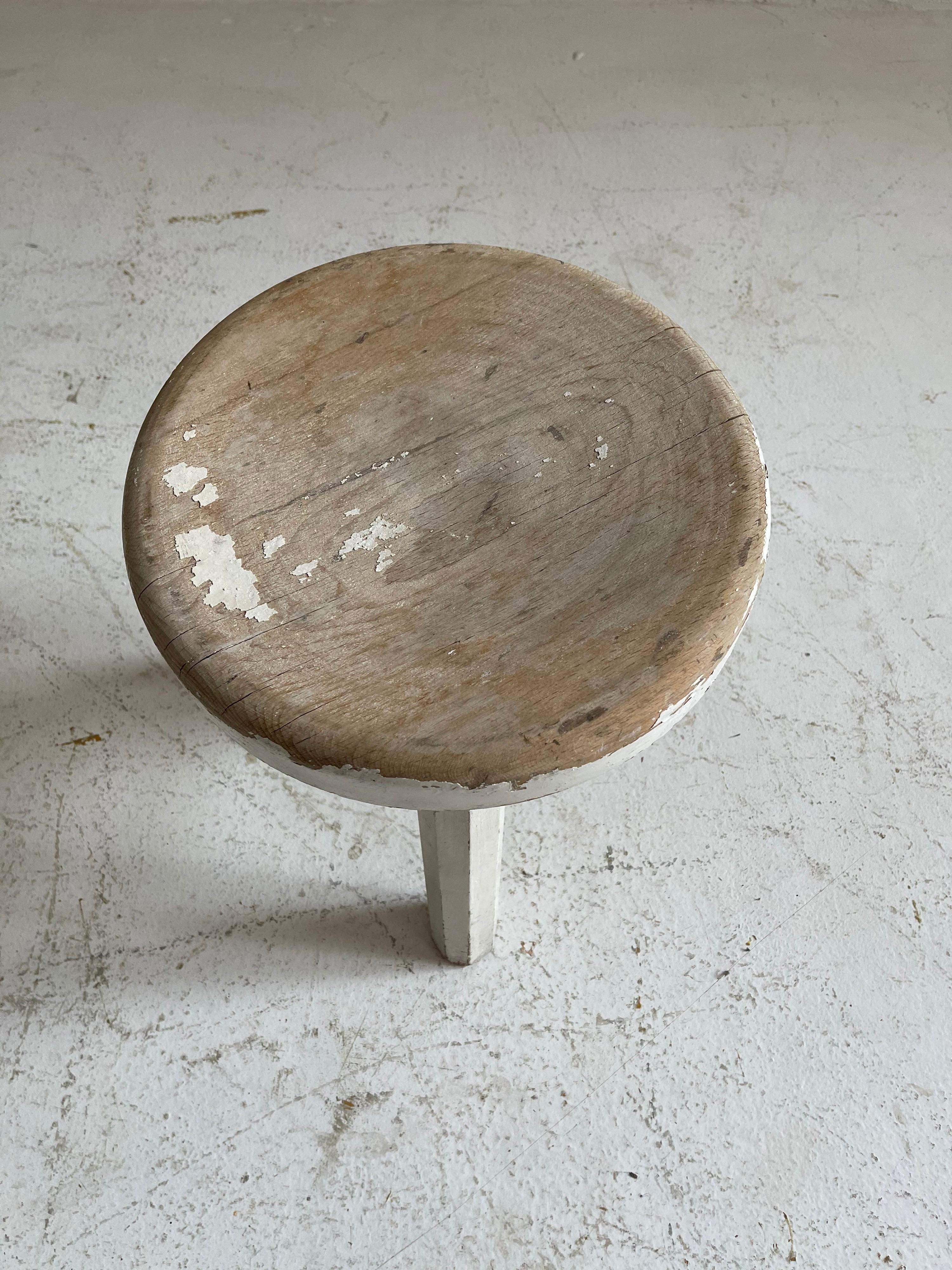 Erich Dieckmann Original Paint Attributed Bauhaus Stool, Germany, 1930 For Sale 1