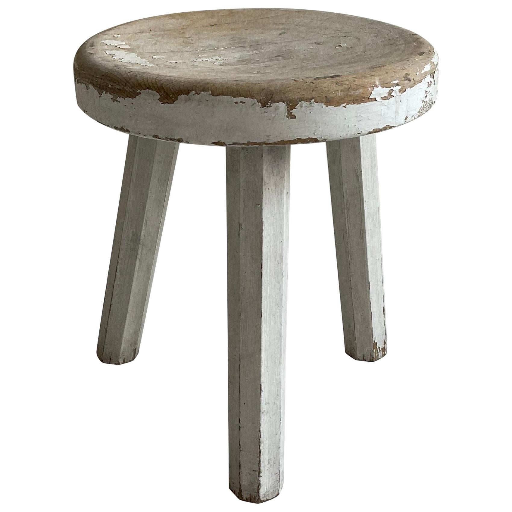 Erich Dieckmann Original Paint Attributed Bauhaus Stool, Germany, 1930 For Sale