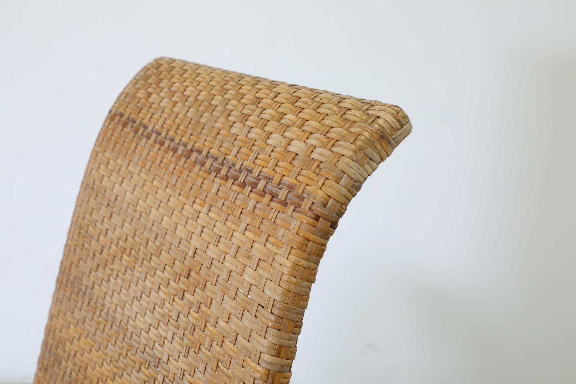 Silla de salón de ratán tejido estilo Erich Dieckmann, años 60 en venta 6
