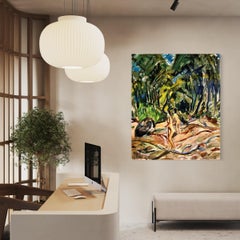 Badende am Strand, after Erich Heckel, Tapestry, Expressionist Art