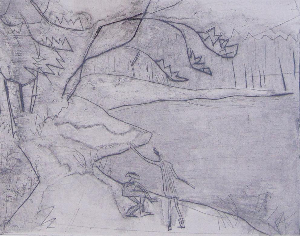 Children on the Shore  Kinder am Ufer - German Expressionism