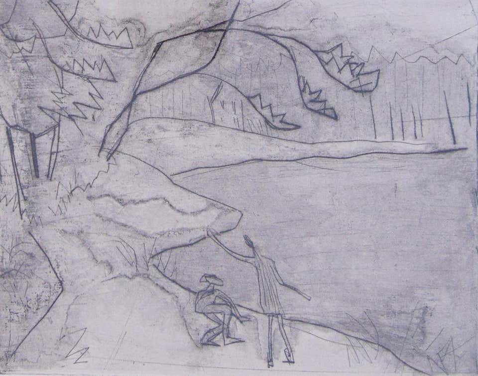 Children on the Shore Kinder am Ufer - German Expressionism