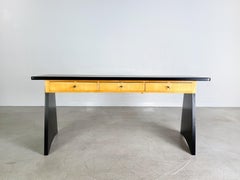 Erich Stratmann Chef Schreibtisch Ulmenholz 1950