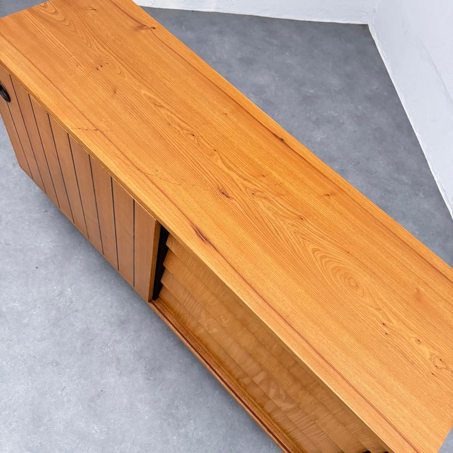 Erich Stratmann inlaid ash credenza for Oldenburger Möbel, Germany, 1950's. For Sale 3