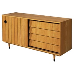 Erich Stratmann Sideboard in Ash with Drawers and Sliding Door