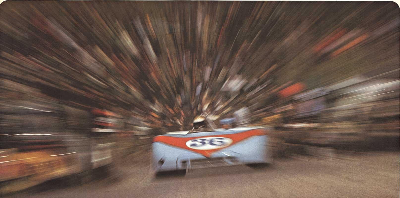 Poster originale della Porsche Renn Termine 1971, gara d'epoca - Print di Erich Strenger