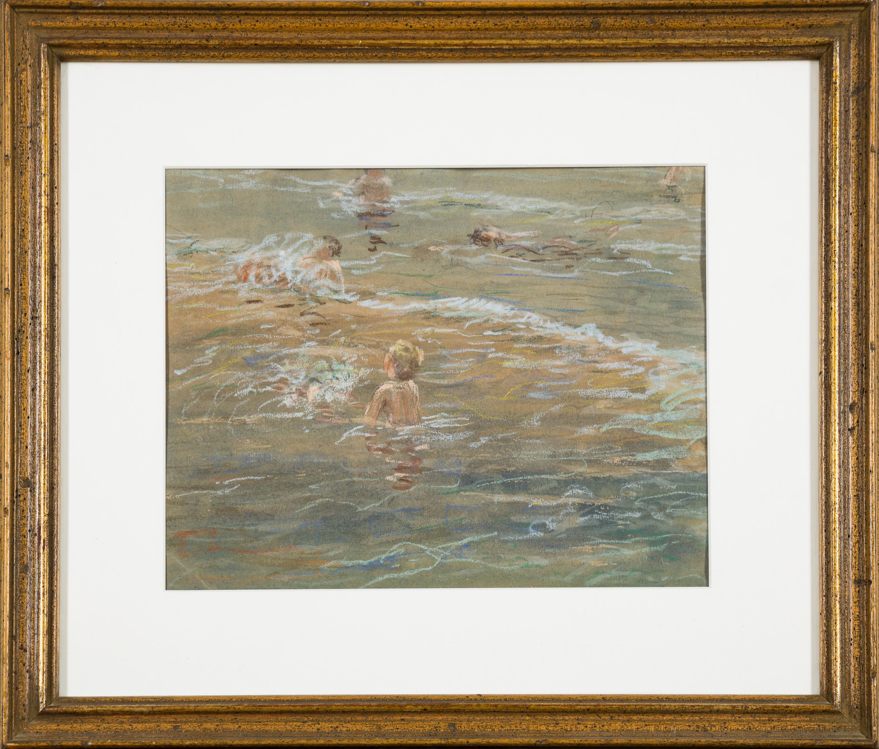 AT&T. (Badende Kinder) - Painting de Erich Waske