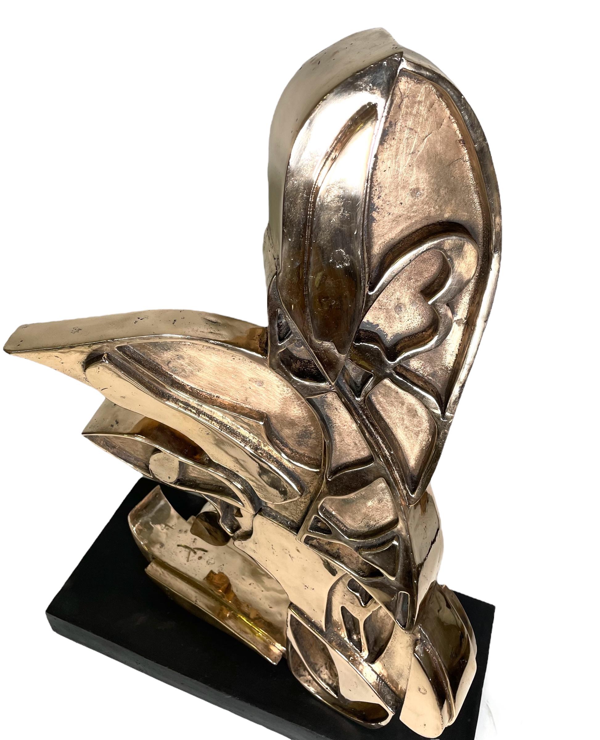 Numbered and limited to 12 copies ( 8 + 4 )
Artwork signed
Authenticity: Sold with certificate of Authenticity from the gallery
Invoice from the gallery
Sculpture: bronze, metal, bronze patina

Display: The sculpture can't be displayed outdoors