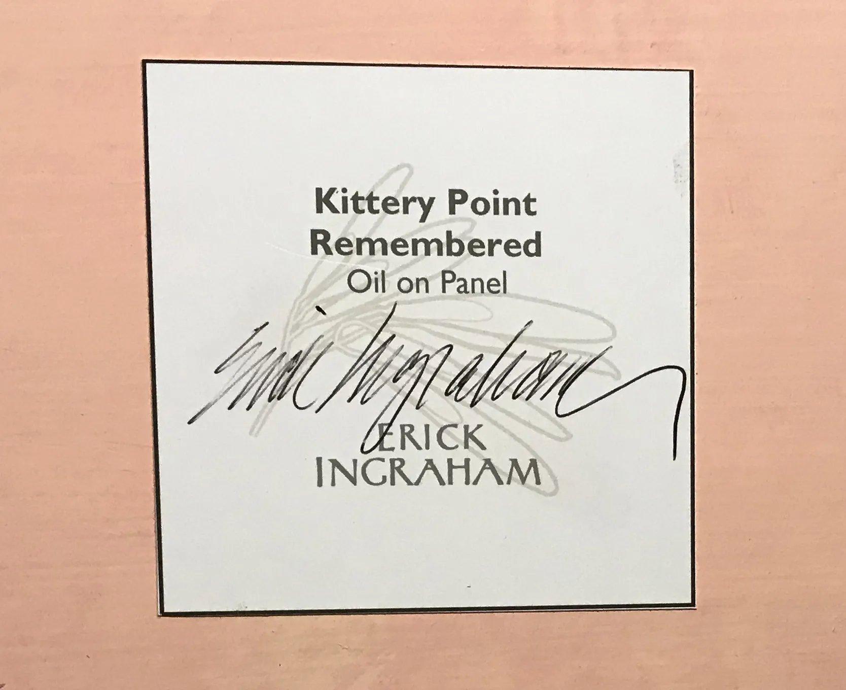 Kittery Point Remembered - Beige Landscape Painting by Erick Ingraham