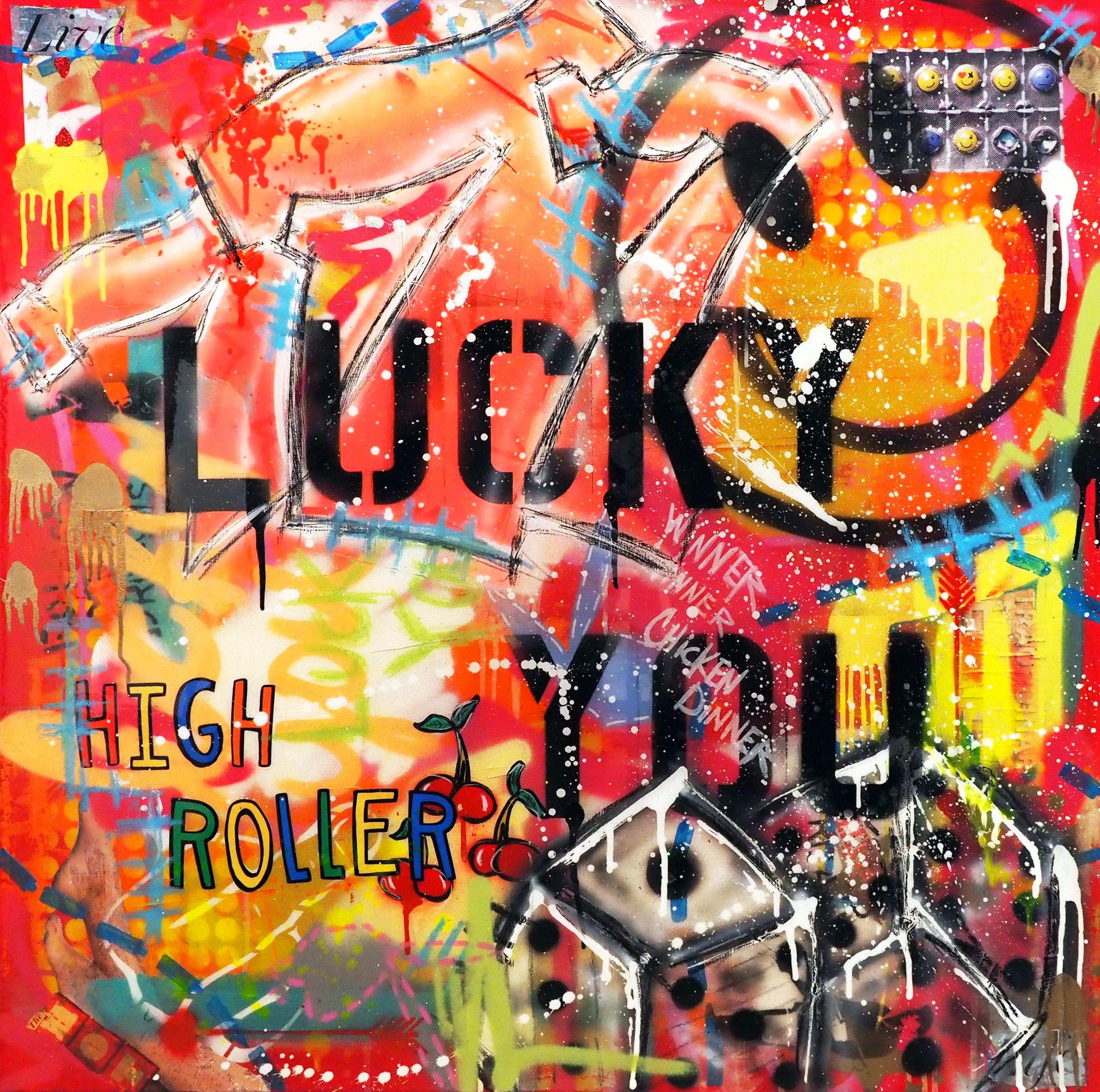 Lucky You - Mixed Media Art by Erick Watson