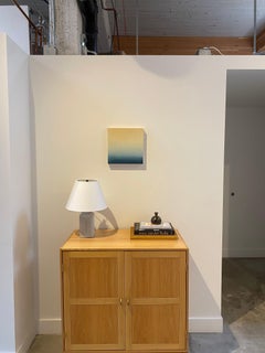 Ora blu: Pittura astratta, Olio su legno, 2010, Nuovo, 12x12