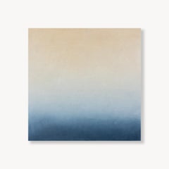 Ora blu: Pittura astratta, Olio su legno, 2010, Nuovo, 12x12