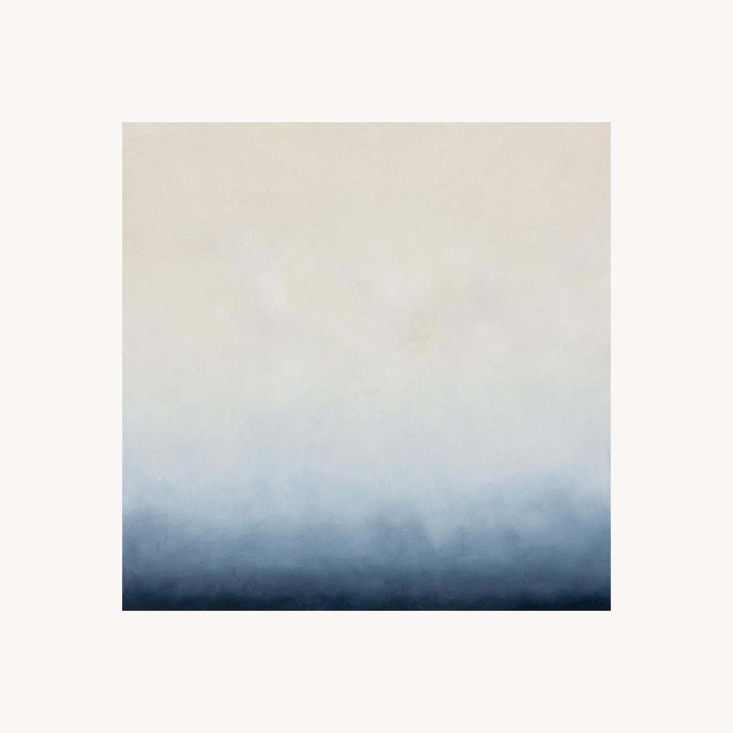 Pink Moon: Abstract Painting, Oil on Wood, 2010s, New, 12x12