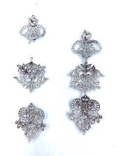 Pendientes Chandlier de Diamantes Segmentados Erickson Beamon