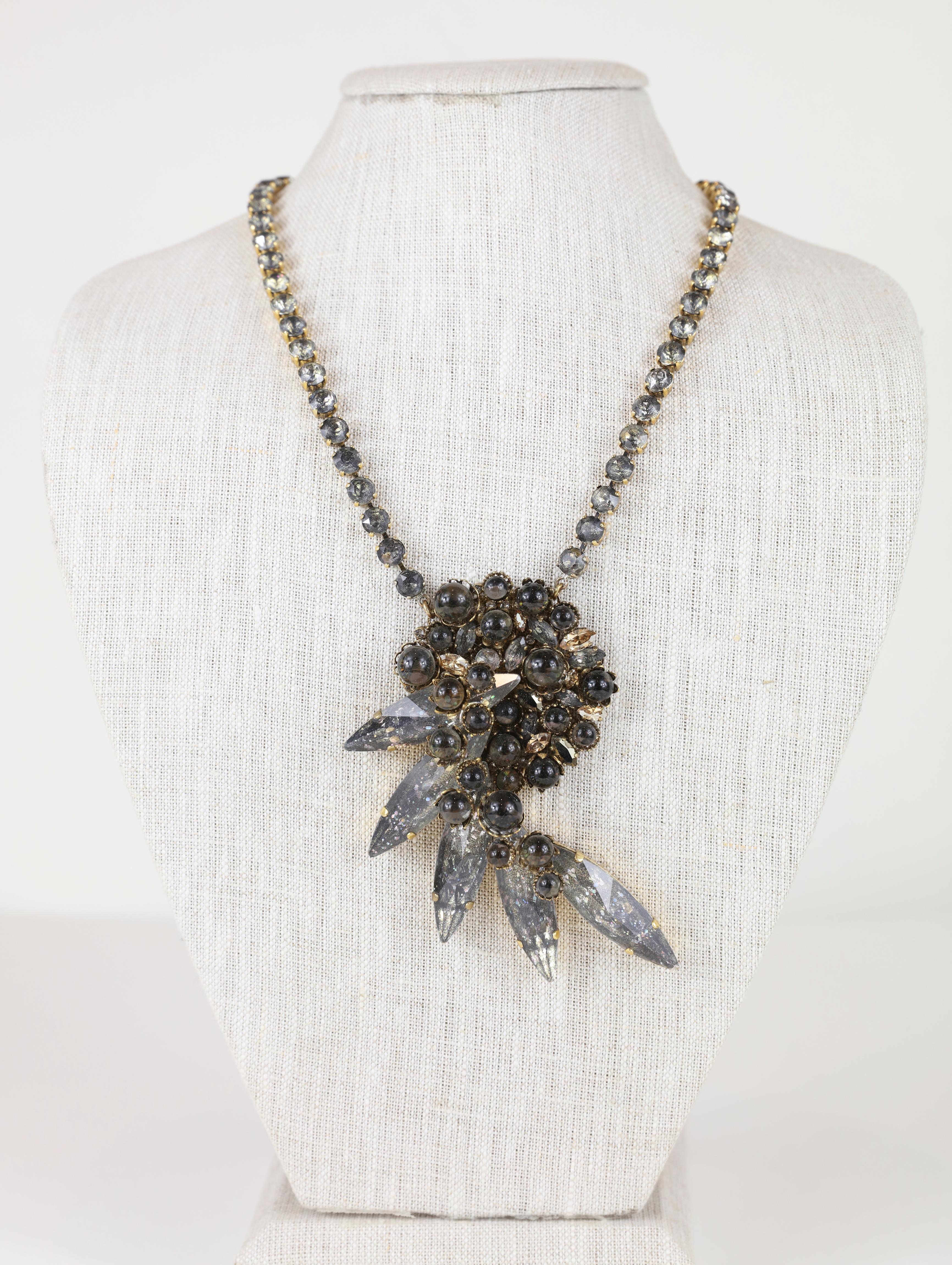 This necklace will definitely make a statement! Impeccable condition. 