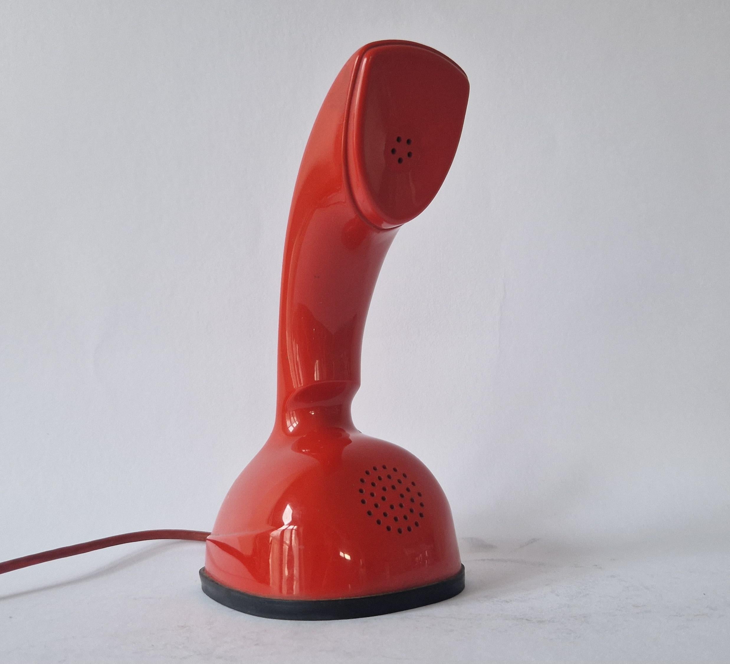 Ericofon Midcentury Plastic Cobra Telephone, L.M Ericsson, Sweden 1960s For Sale 5