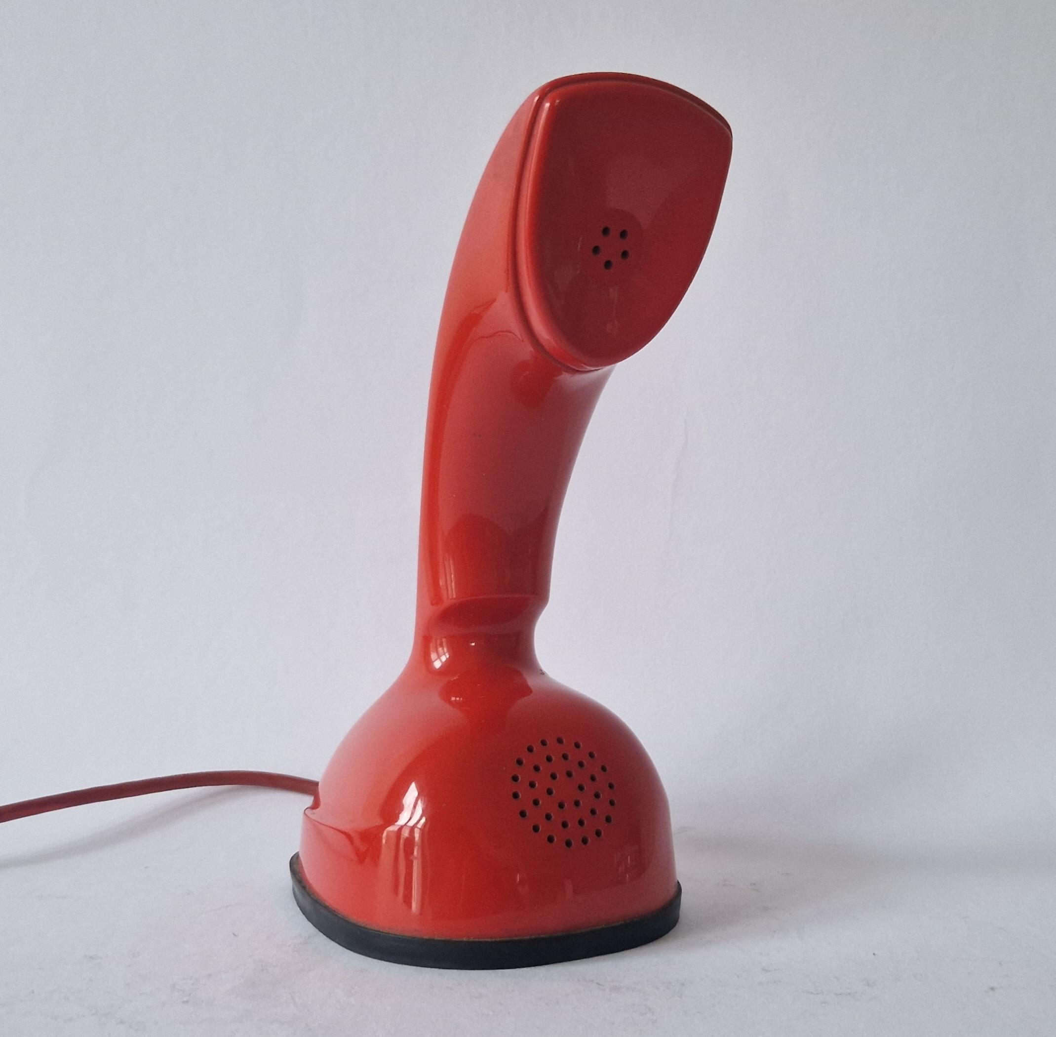 Ericofon Midcentury Plastic Cobra Telephone, L.M Ericsson, Sweden 1960s For Sale 3