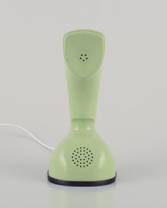 Ericsson Cobra / Ericofon, analog telephone in light green plastic. 1960s.