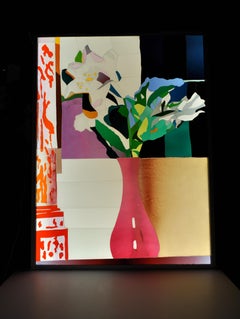 Scandinavian Stained Glass, "Flower composition"