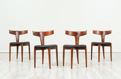 Chaises de salle à manger d'Erik Andersen et Palle Pedersen pour Randers Møbelfabrik