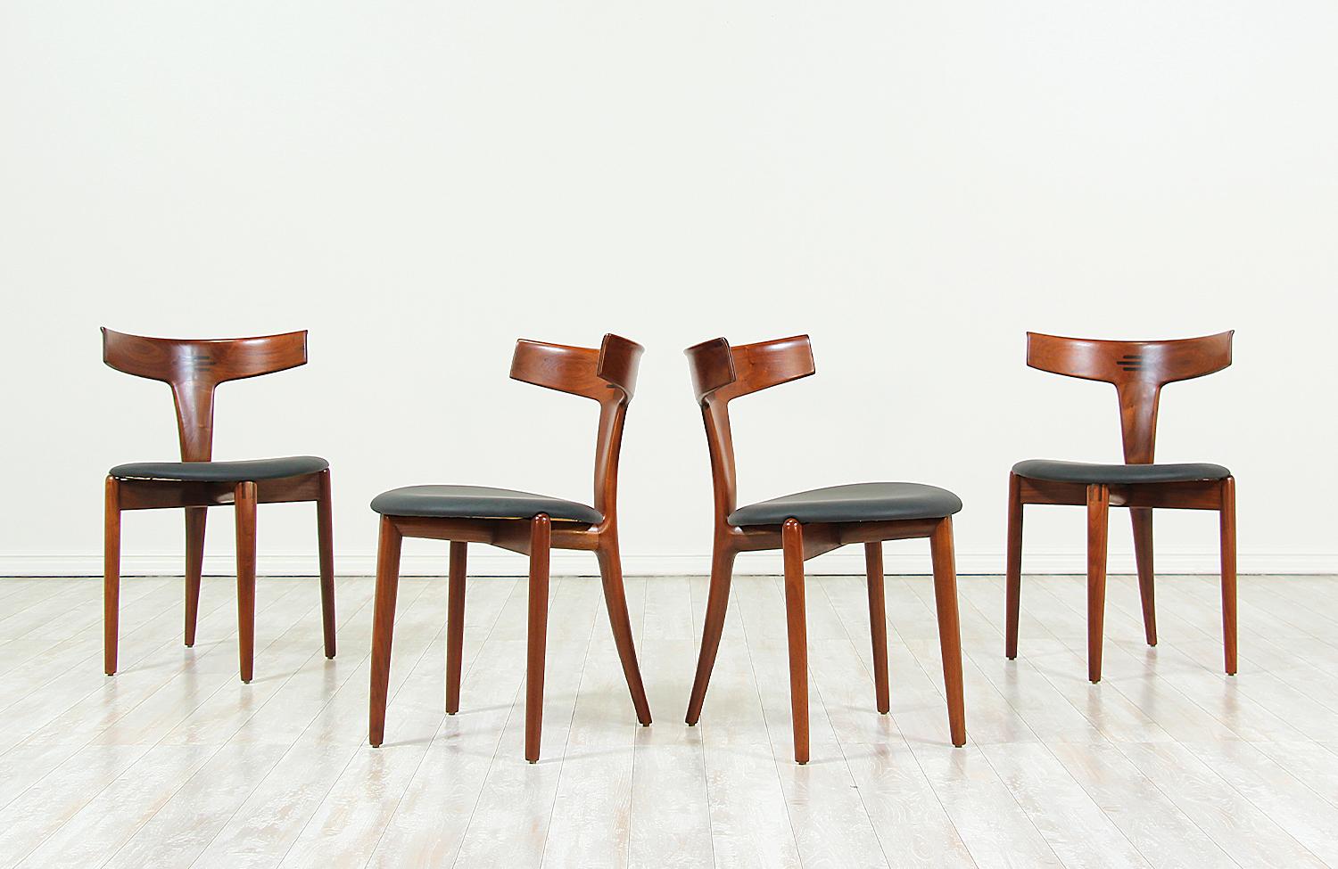 Danish Erik Andersen and Palle Pedersen Dining Chairs for Randers Møbelfabrik
