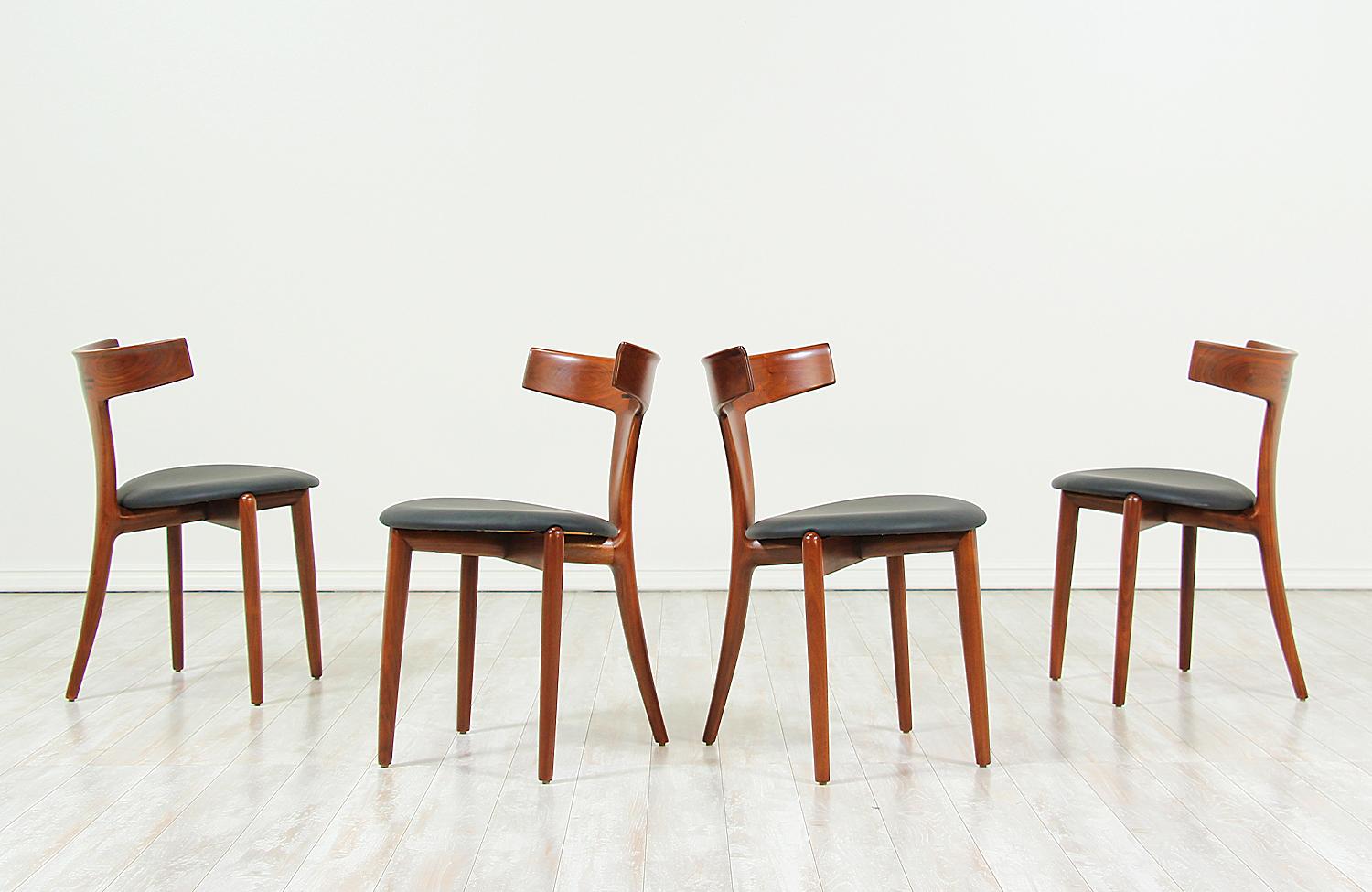 Erik Andersen and Palle Pedersen Dining Chairs for Randers Møbelfabrik In Excellent Condition In Los Angeles, CA