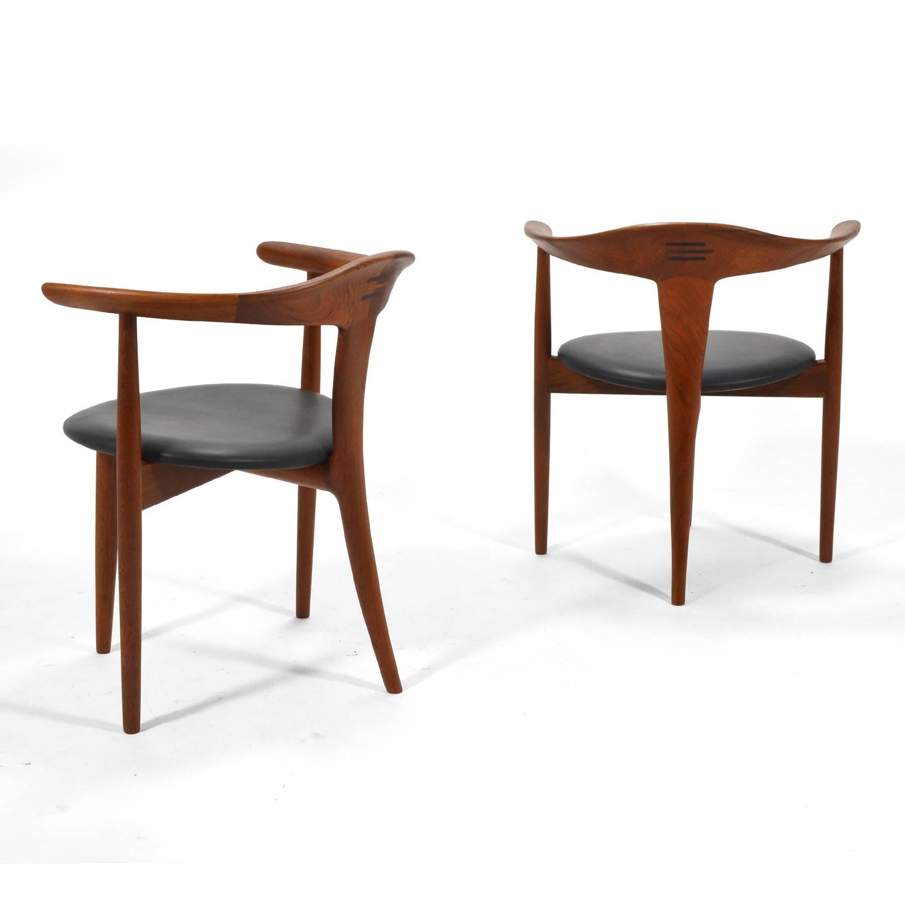 Scandinave moderne Paire de fauteuils rares d'Erik Andersen et Palle Pedersen en vente