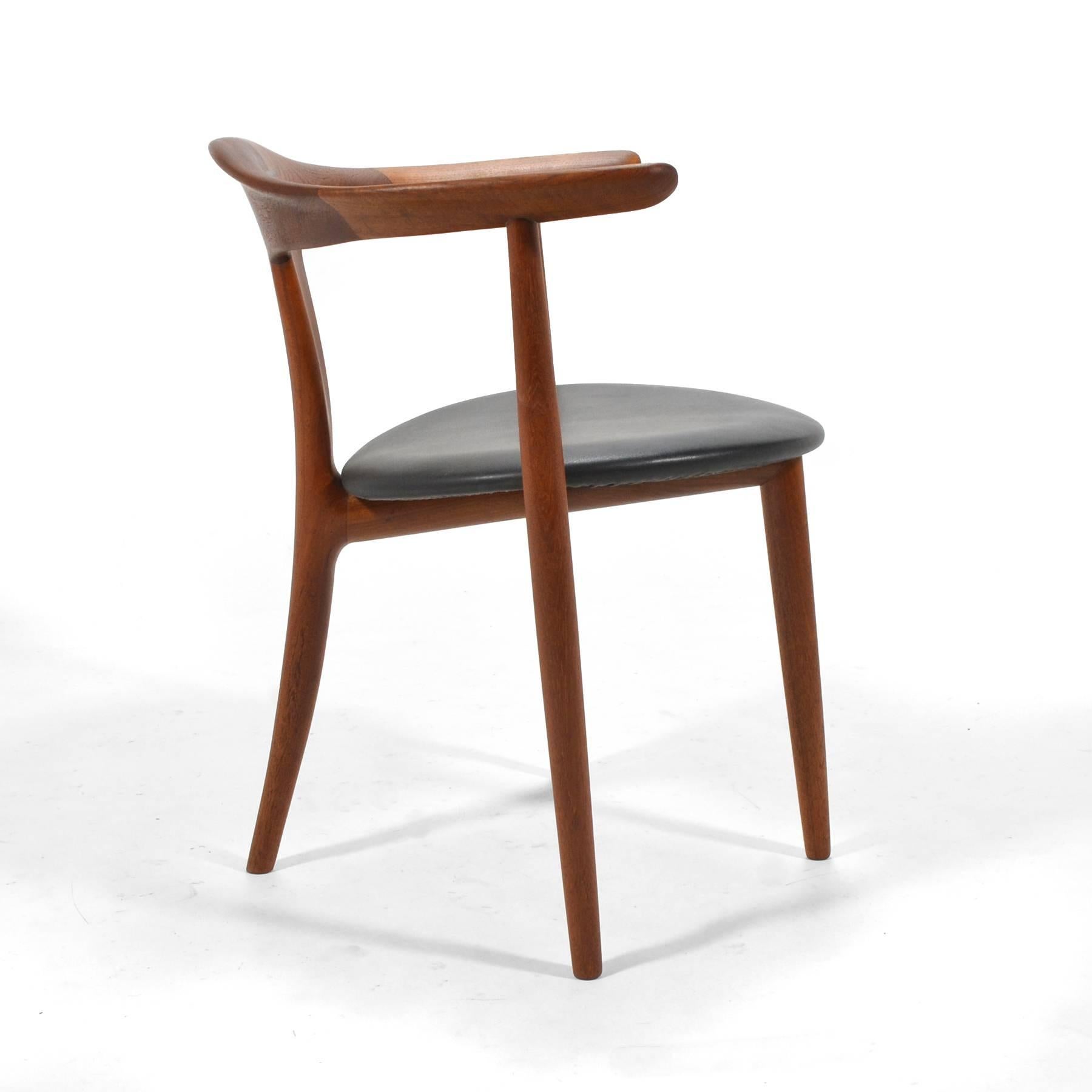 Rosewood Erik Andersen and Palle Pedersen Pair of Rare Arm Chairs For Sale