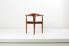 Erik Andersen & Palle Pedersen Chair in Teak, Leather for Randers, Denmark 1960s