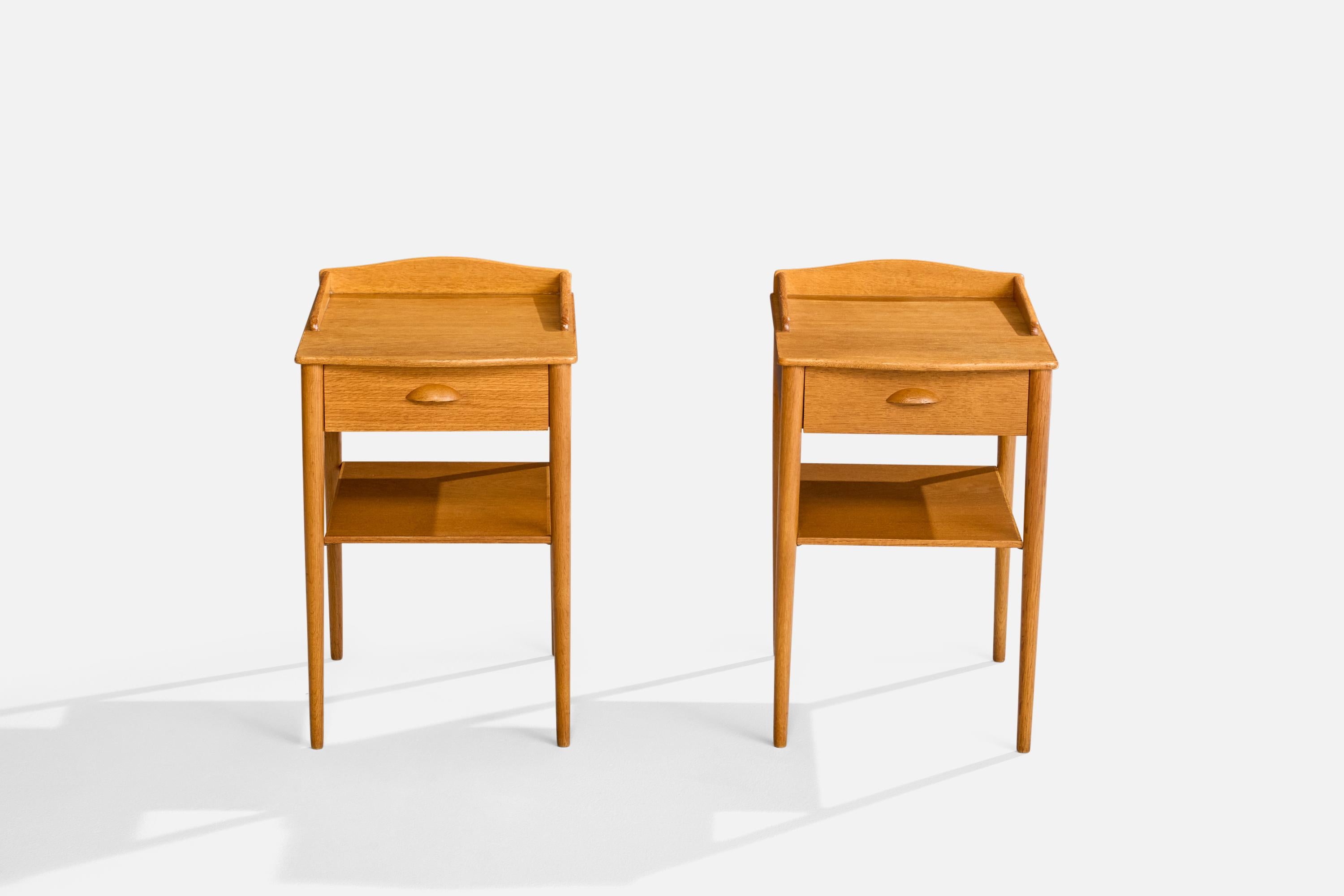 Mid-Century Modern Erik Andersson & Co., Nightstands, Teak, Sweden, 1960s For Sale