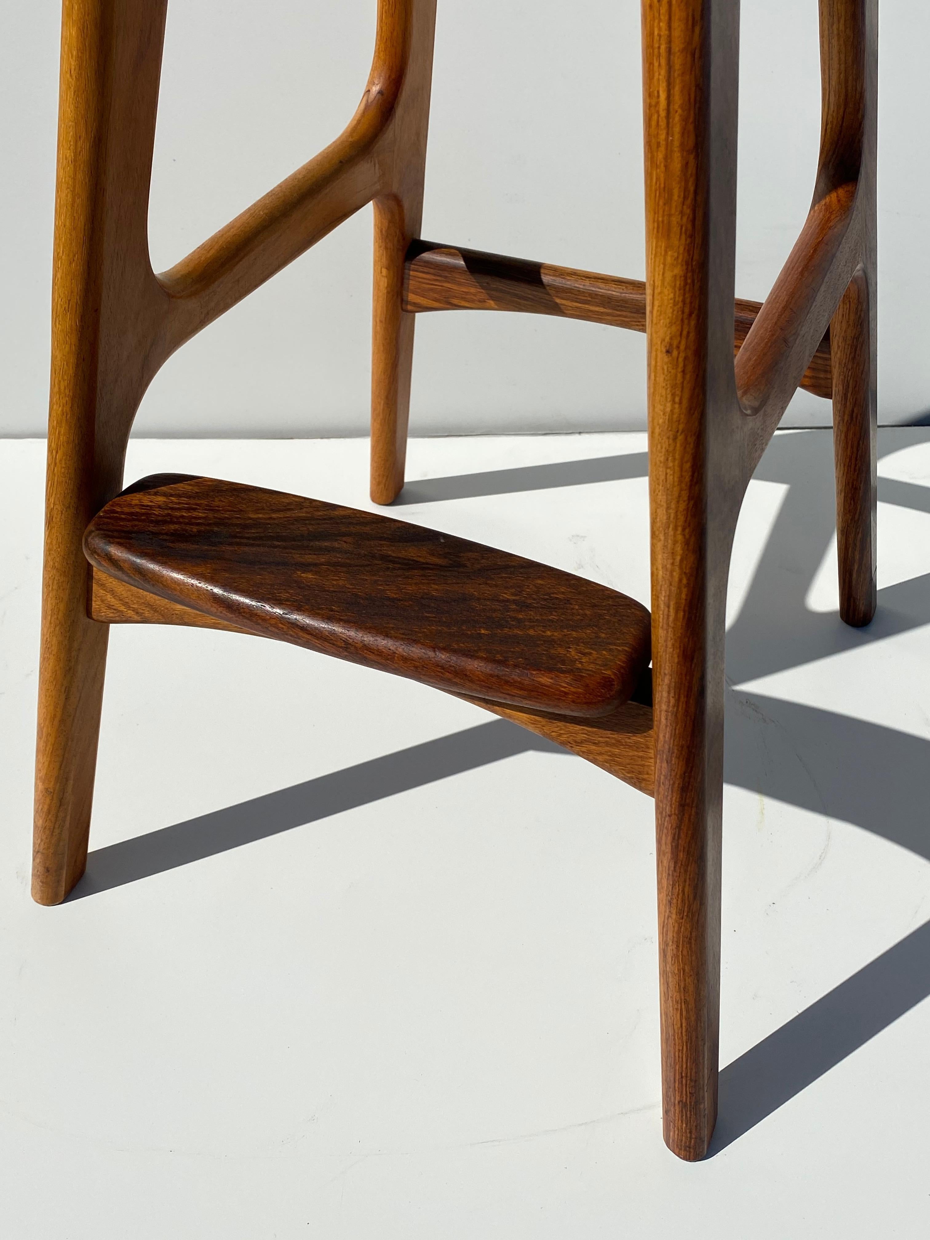 Erik Bach Teak Bar Stool 2