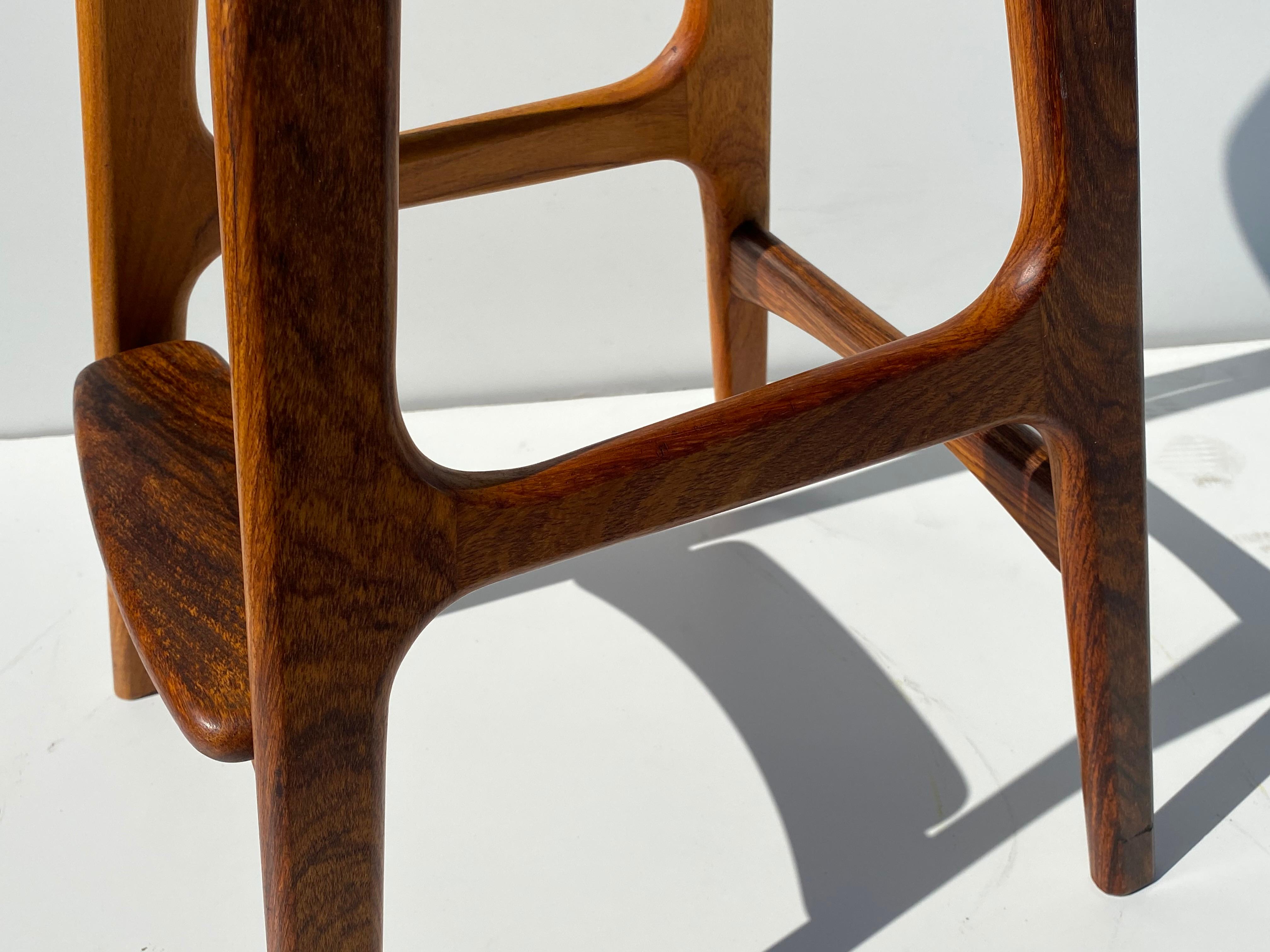 Erik Bach Teak Bar Stool 3