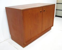 Erik Brouer 2pc. Teak Cabinet Chest for Brouer Mobelfabrik Denmark ( A )