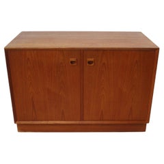 Erik Brouer 2pc. Teak Cabinet Chest for Brouer Mobelfabrik Denmark ( A )