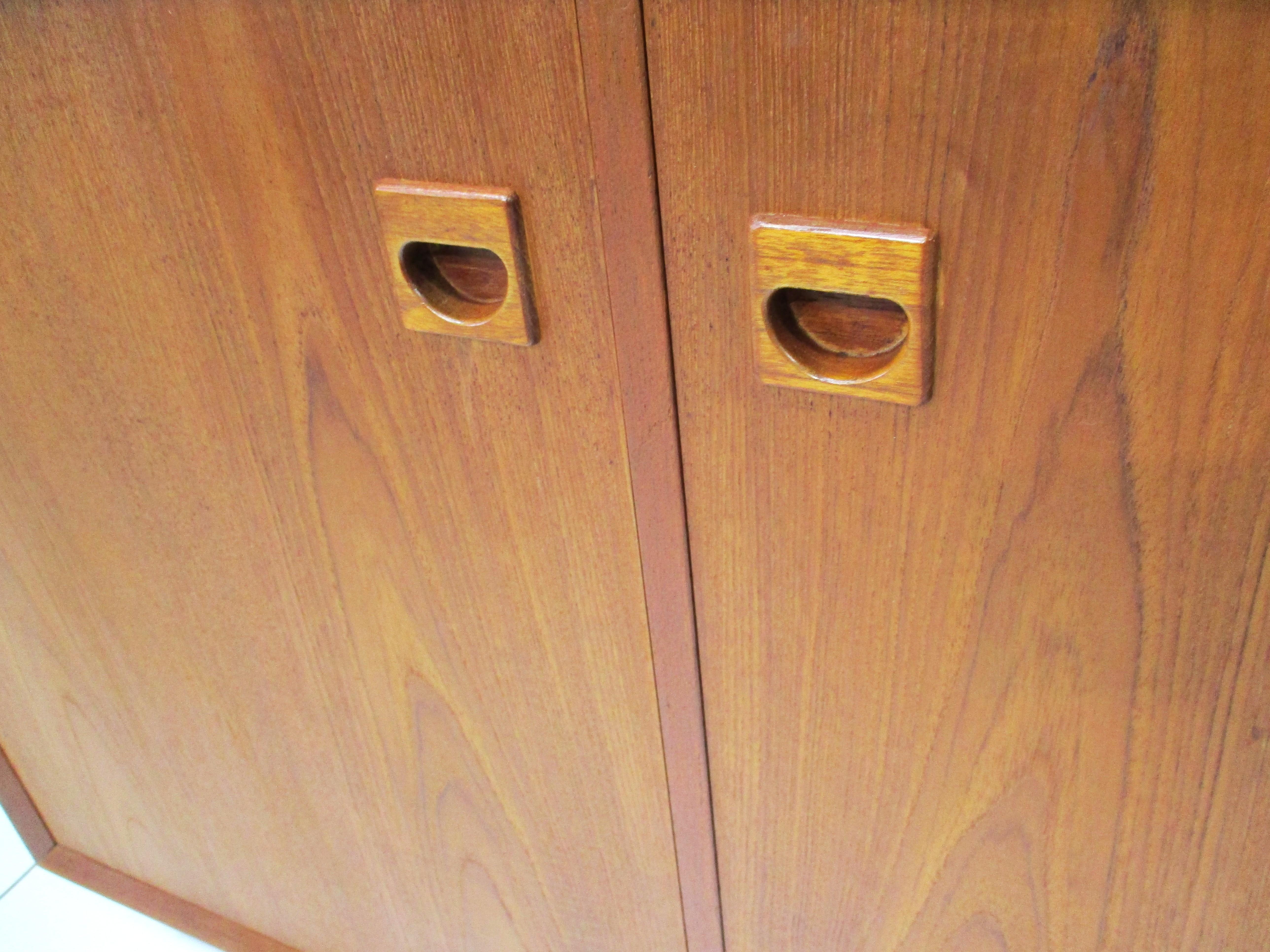 Erik Brouer 2pc. Teak Cabinet Chest for Brouer Mobelfabrik Denmark ( B ) 5