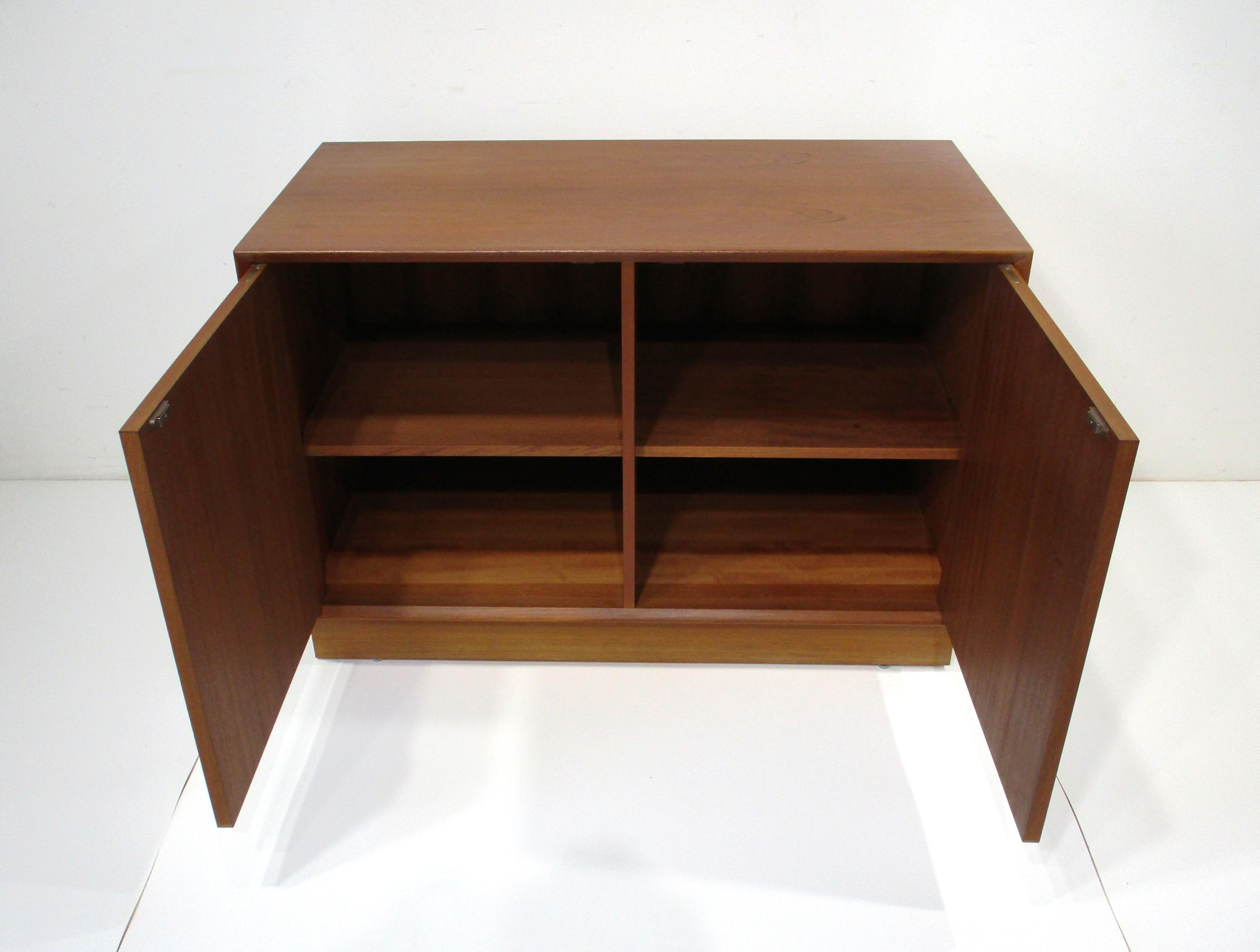 Erik Brouer 2pc. Teak Cabinet Chest for Brouer Mobelfabrik Denmark ( B ) 2