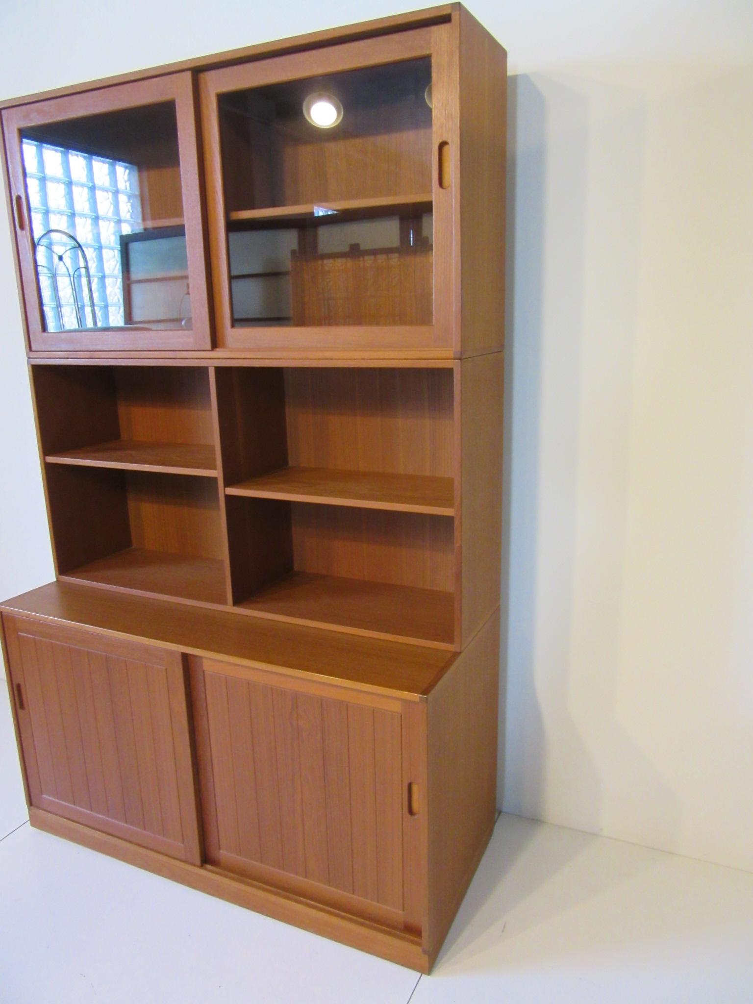 Mid-Century Modern Erik Brouer Danish Teak Bookcase / Cabinet for Brouer Mobelfabrik