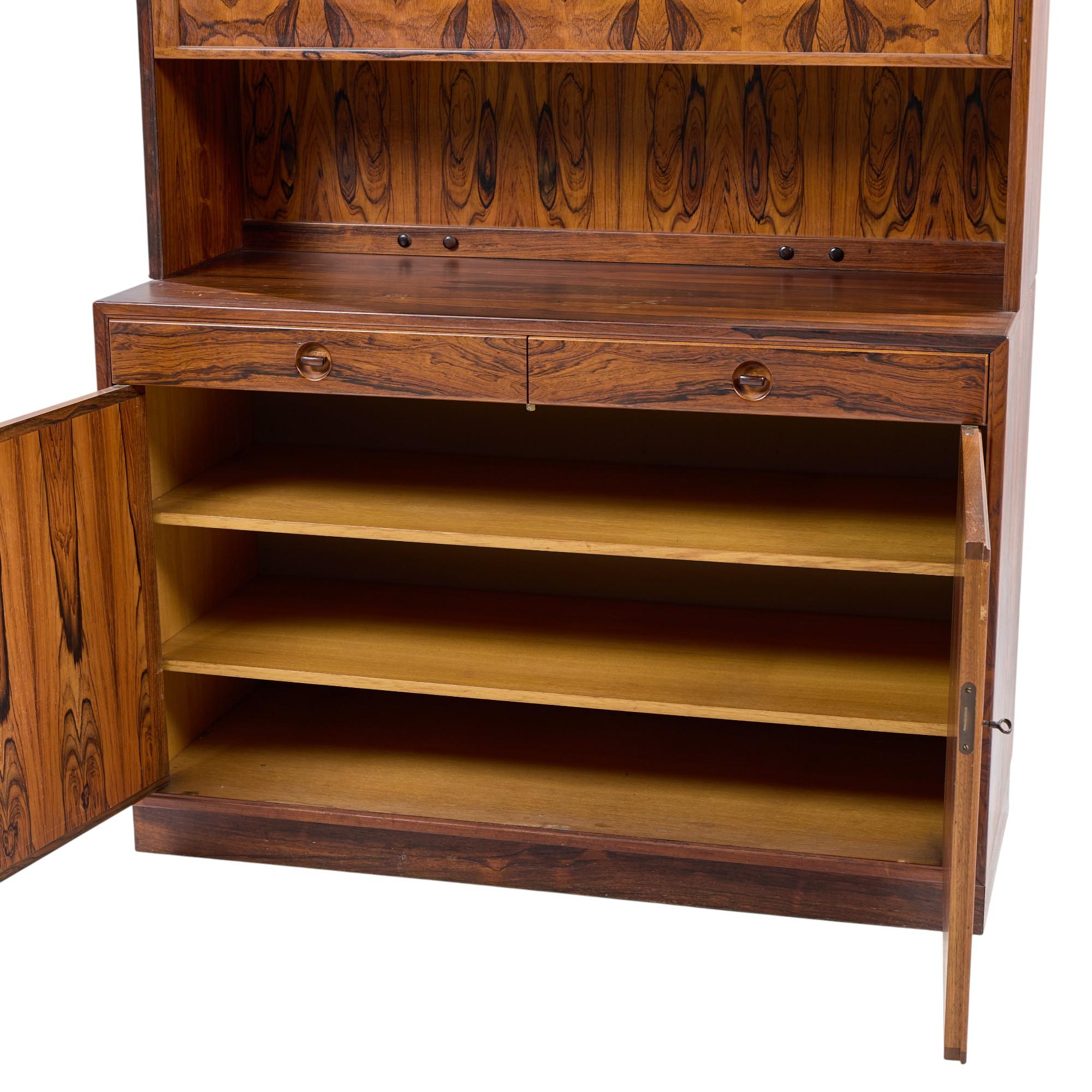 Erik Brouer per Brouer Furniture Credenza e conigliera in palissandro danese del Mid Century in vendita 3