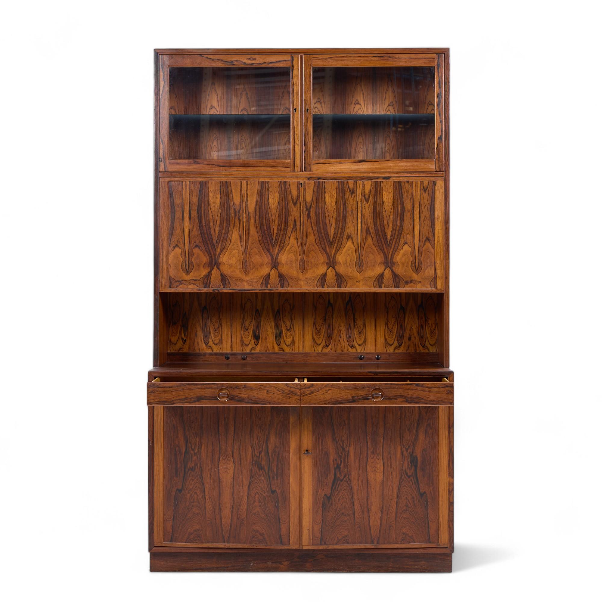 Erik Brouer per Brouer Furniture Credenza e conigliera in palissandro danese del Mid Century in vendita 4