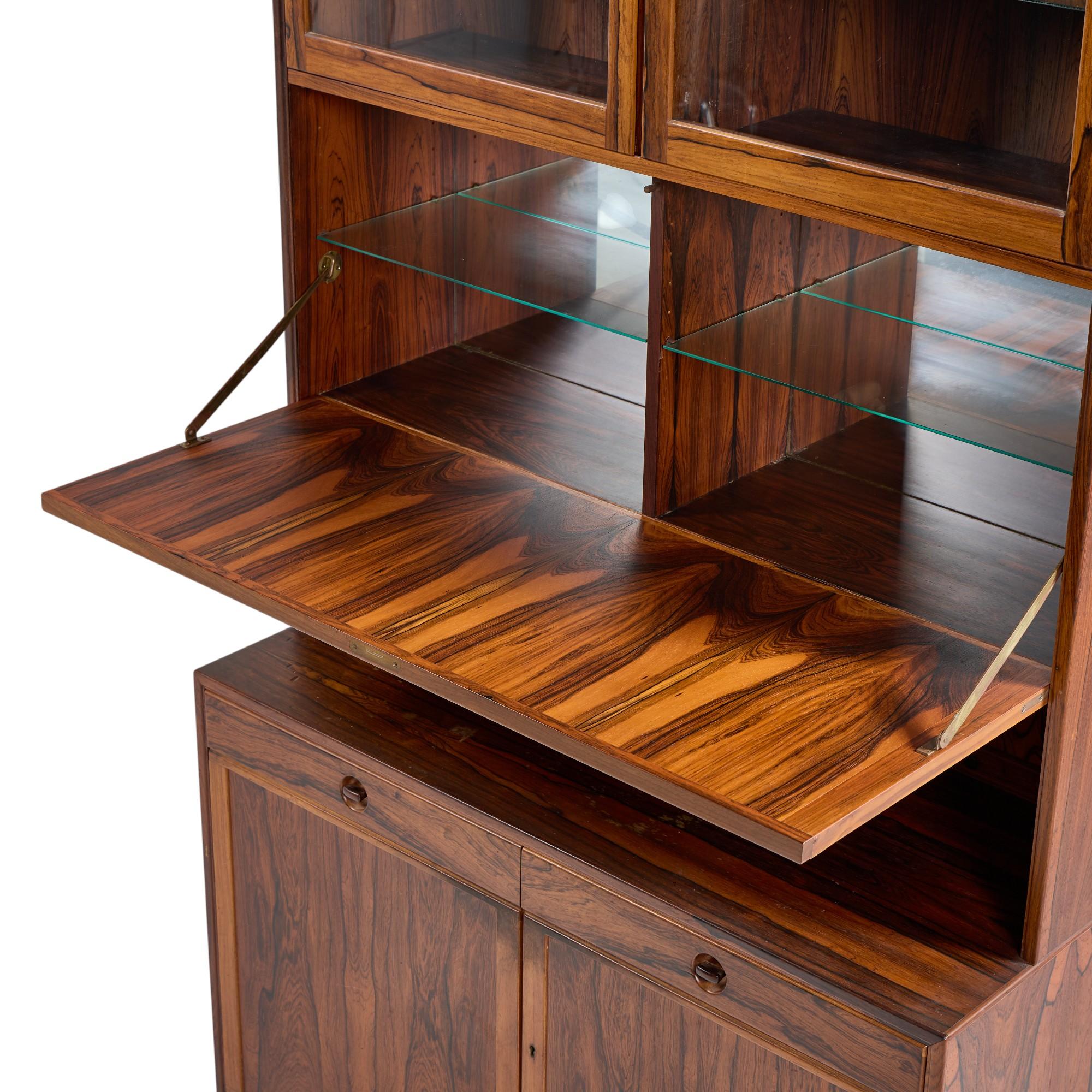 Erik Brouer per Brouer Furniture Credenza e conigliera in palissandro danese del Mid Century in vendita 1