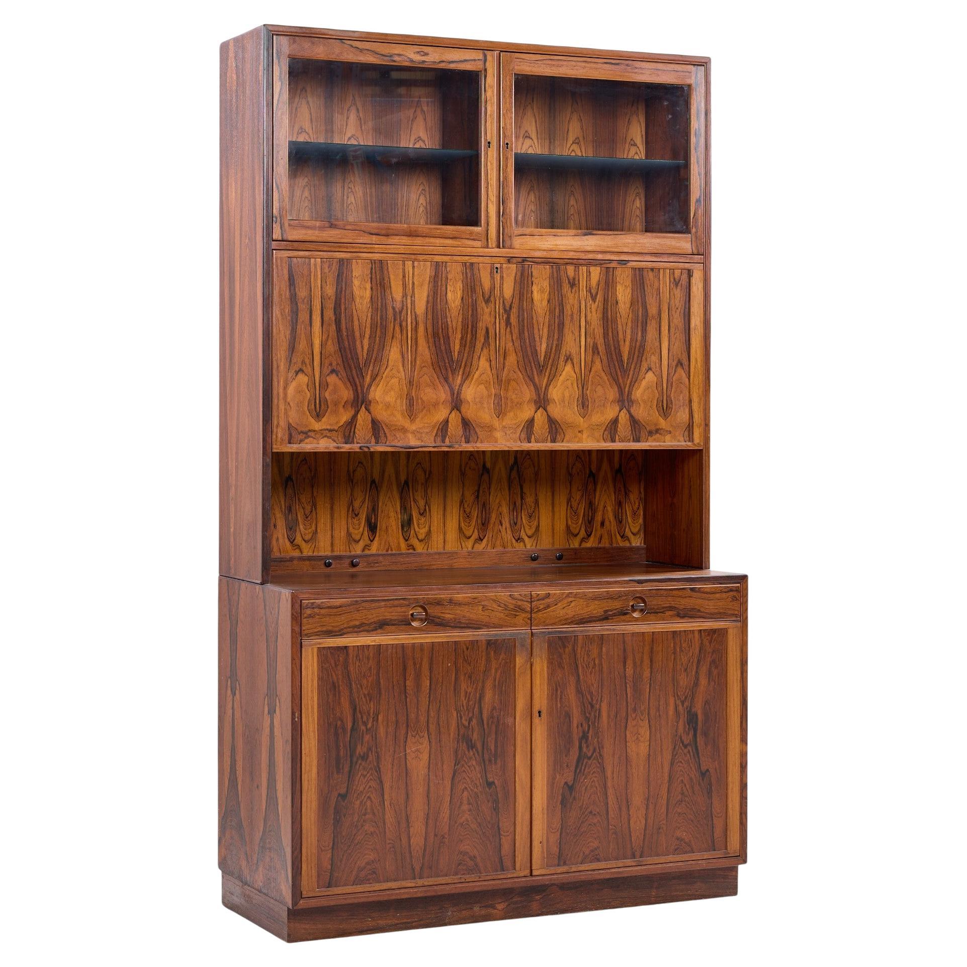Erik Brouer per Brouer Furniture Credenza e conigliera in palissandro danese del Mid Century in vendita