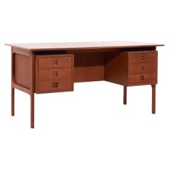 Vintage Erik Brouer for Brouer Møbelfabrik Mid Century Danish Teak Desk